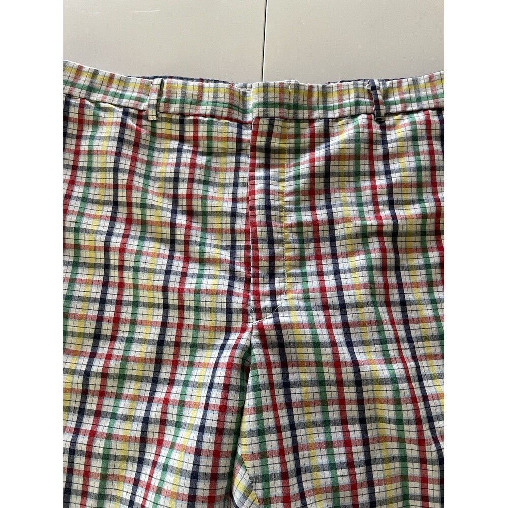 Men’s Vintage Plaid Lightweight Golfing Shorts - Size 36